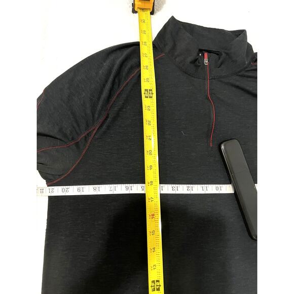 Paradox Merino Blend 1/4 Zip Dri-Release freshguard Black L Sweatshirt contrast - Picture 6 of 7